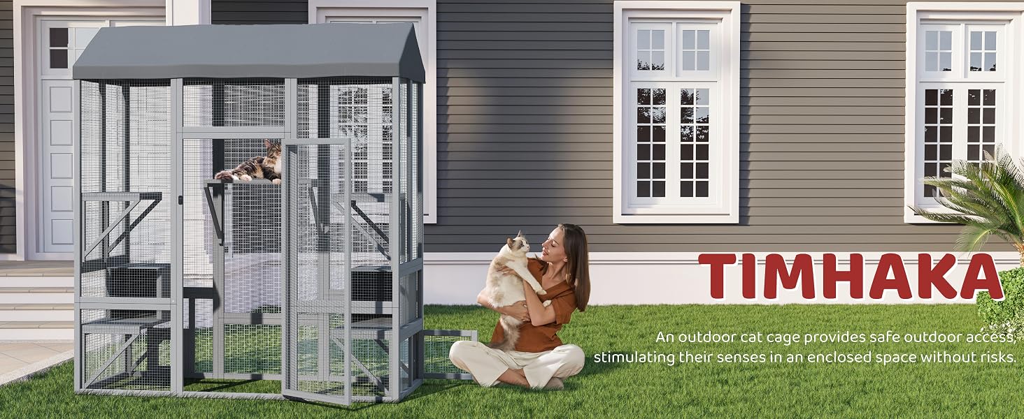 Outdoor cat catio, product description image 1