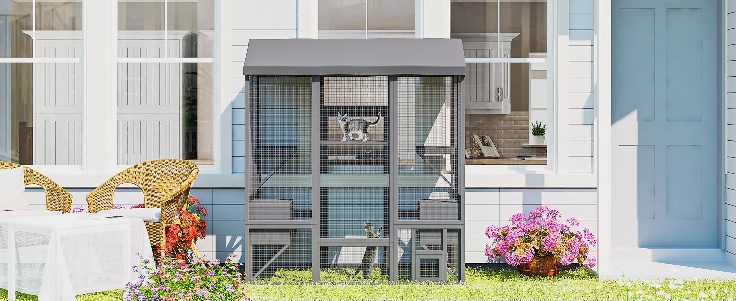 Outdoor cat catio, product description image 9