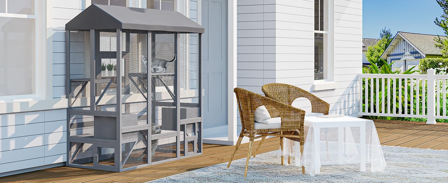 Outdoor cat catio, product description image 10