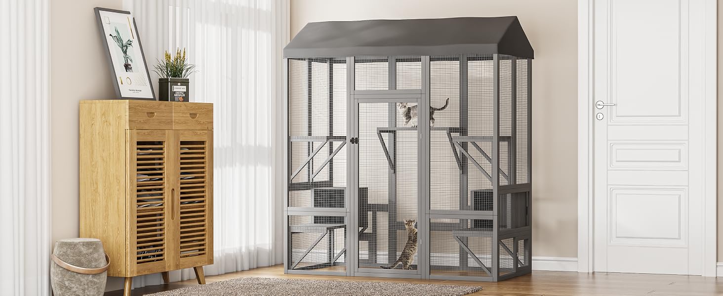 Outdoor cat catio, product description image 11