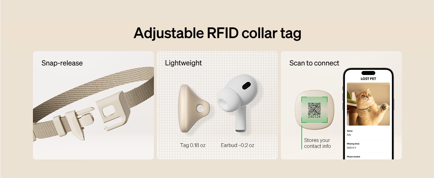 RFID collar tag