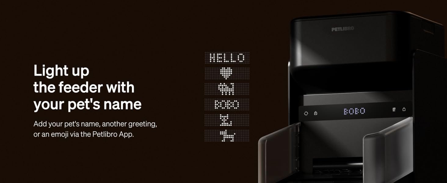 Set your pet's name in the app
